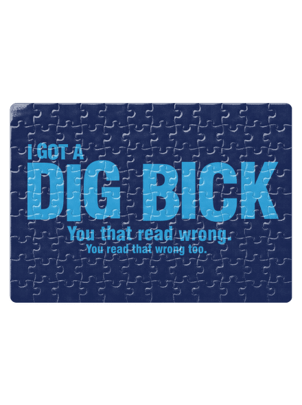 Dig bick puzzle White
