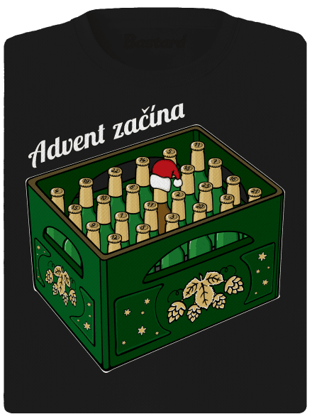 Advent začína dámske športové tričko Black