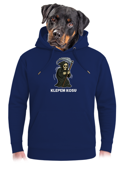Klepem kosu unisex mikina premium Navy