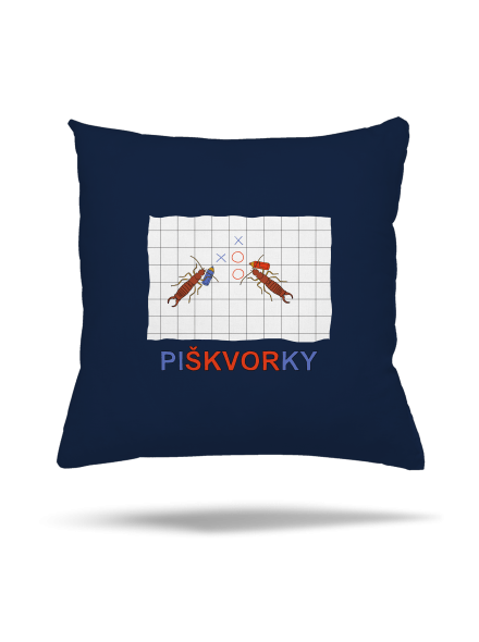 Škvorí piškvorky vankúš Dark Navy