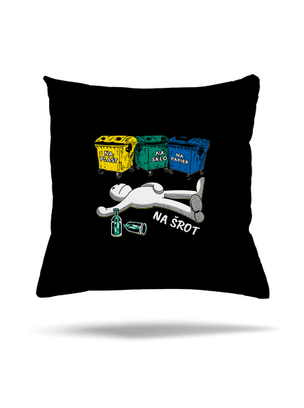 Tříděný odpad vankúš Black