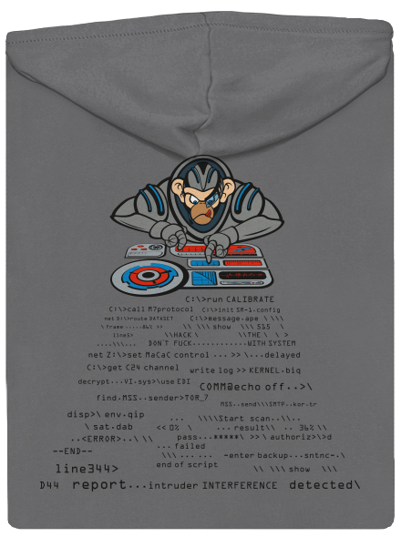 Coder ape dámska mikina na zips Steel Gray