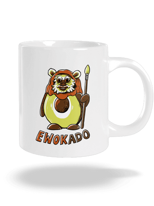 Ewokado veľký hrnček White