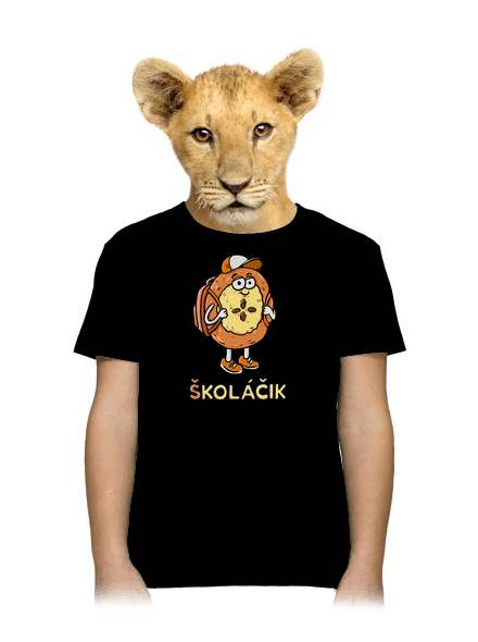 Školáčik detské tričko Black