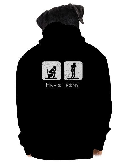 Hra o trůny pánska mikina na zips Black