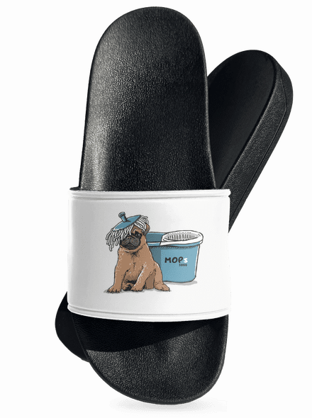 Mops šľapky White