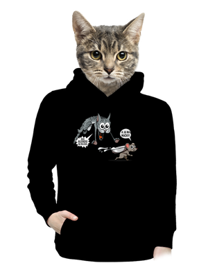 dámska mikina klokanka