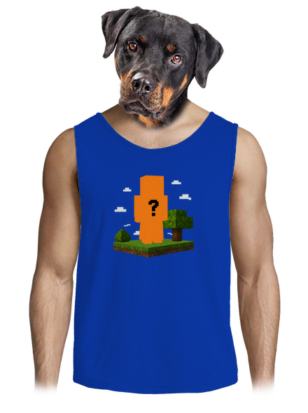 Minecraft z vlastnej fotky pánske tielko Royal Blue