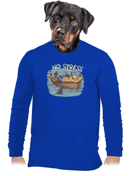 No stress pánske dlhý rukáv Royal Blue