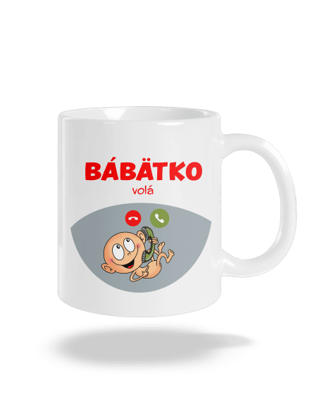 Bábätko volá klasický hrnček White
