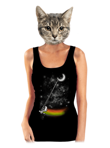 Unicorn Universe dámske tielko klasické Black