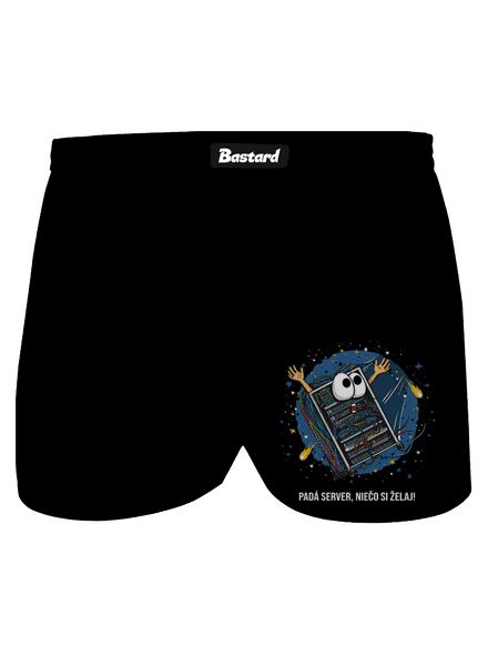 Padá server pánske trenky Black