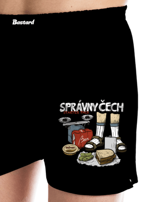 Správny Čech pánske trenky Black