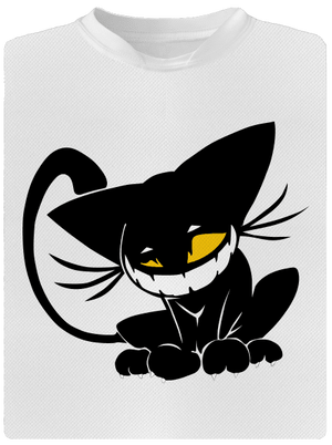 Evil cat detské športové tričko White