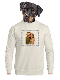 unisex mikina bez kapucne