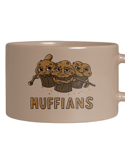 Muffians hrnček makronka Brown Macaron