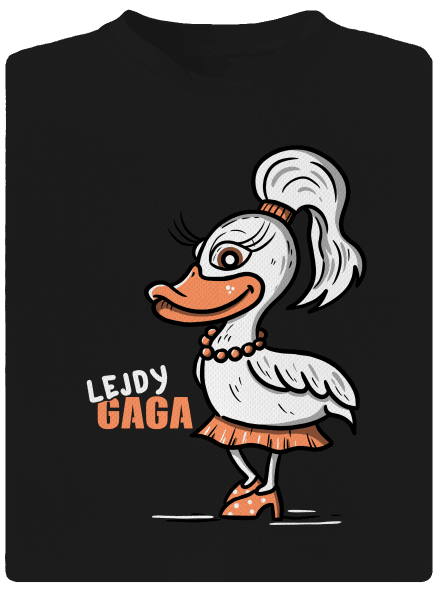 Lejdy Gaga detské športové tričko Black