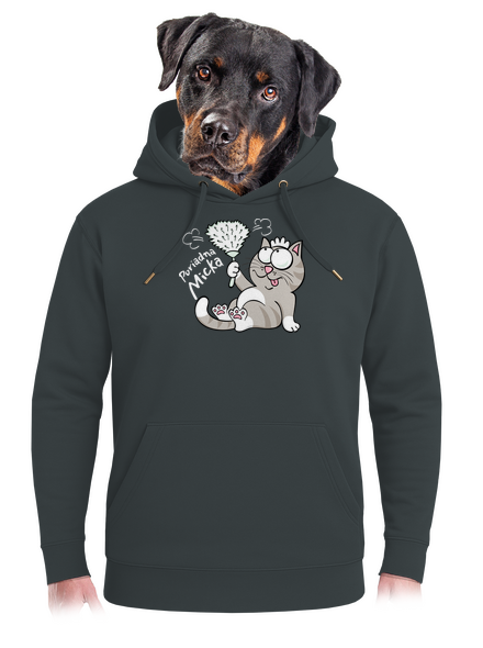 Macko a Micka unisex mikina premium Charcoal