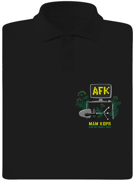 Mám kopr pánska polokošeľa Black