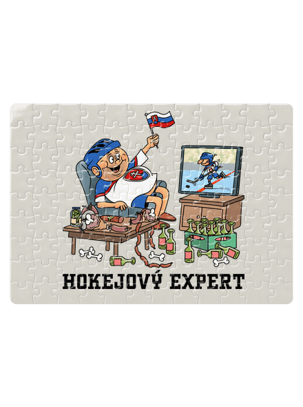 Hokejový expert puzzle White