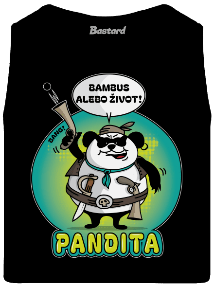 Pandita pánske tielko Black