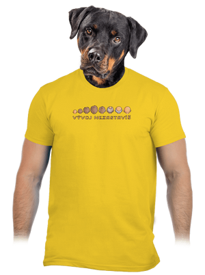 Vývoj nezastavíš pánske tričko Gold