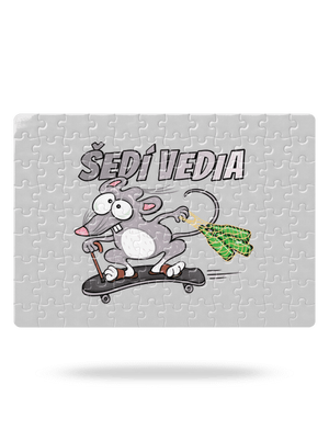 Šedí vedia - myšiak puzzle White