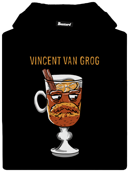 Vincent van Grog dámska mikina klokanka Black