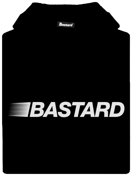 Bastard v závodnom detská mikina klokanka Black