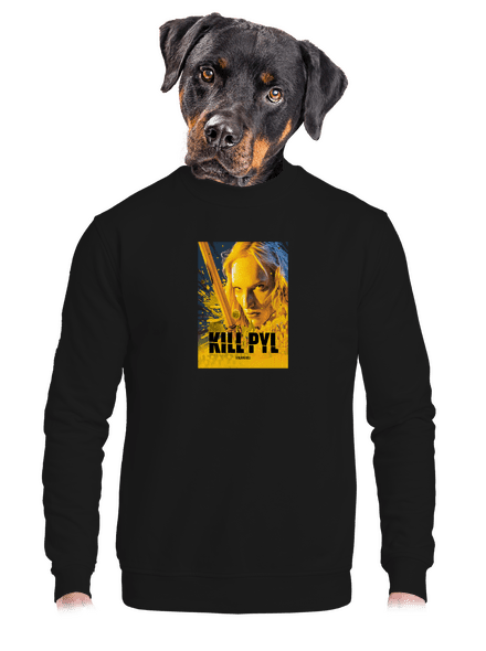 Kill Peľ unisex mikina bez kapucne Black