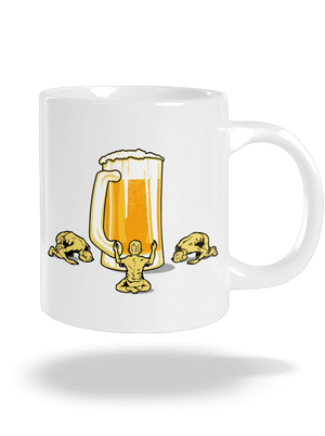 Piviště veľký hrnček White