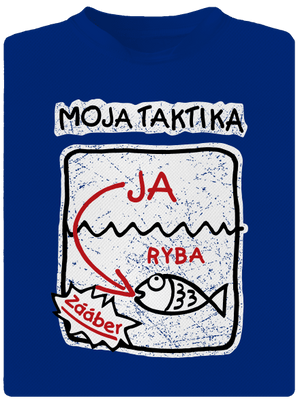Rybárska taktika pánske športové tričko Royal Blue Mal