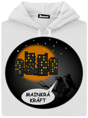 MainKráKráft dámska mikina klokanka White