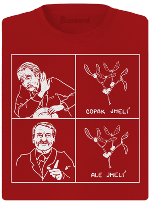 Cimrman: Copak jmelí dámske športové tričko Red Mal