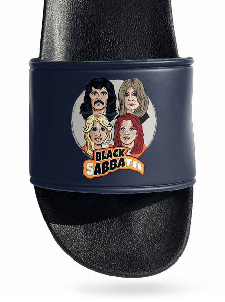 Black Abba šľapky Navy
