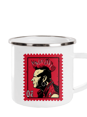 Známka punku plecháčik White