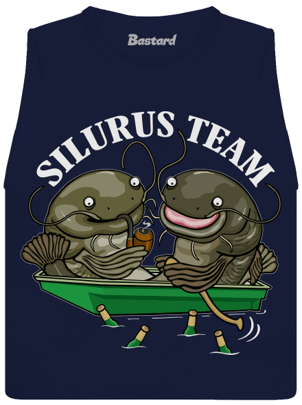 Silurus team dámske tielko voľné Navy