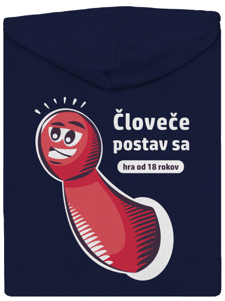 Človeče postav sa pánska mikina na zips Navy