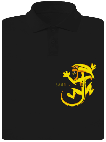 Bananalien pánska polokošeľa Black