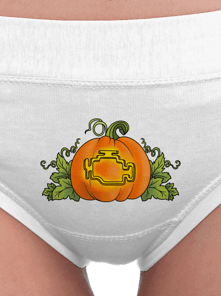 Strašidelný Halloween dámske nohavičky White