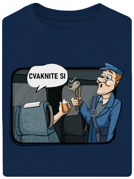 Cvaknite si unisex tričko oversized Midnight Blue