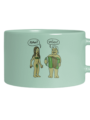 Eva a Vašek hrnček makronka Mint Macaron