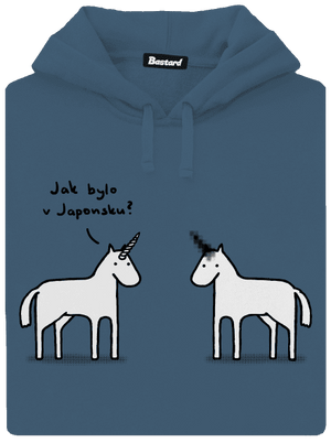 Pornorožec dámska mikina klokanka Denim