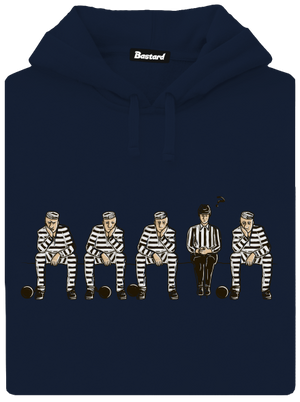 Nevinný pánska mikina klokanka Navy