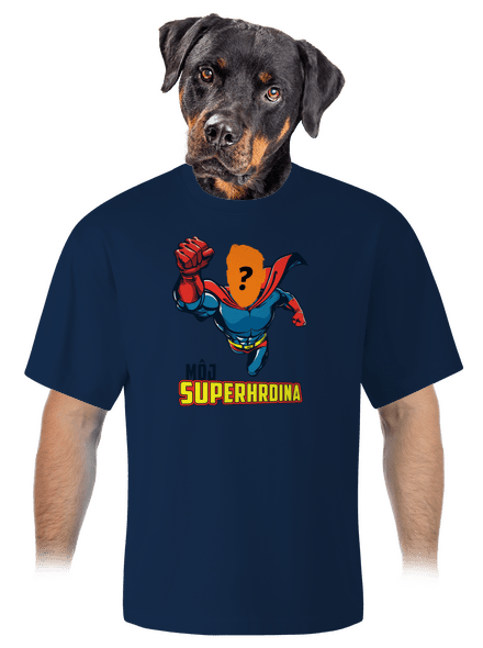 Môj superhrdina unisex tričko oversized Midnight Blue