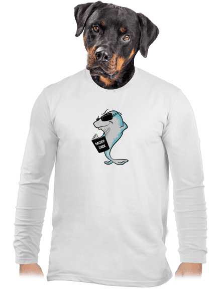 Moby Dick pánske dlhý rukáv White