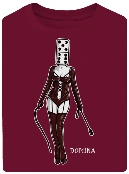 Domina unisex tričko oversized Garnet
