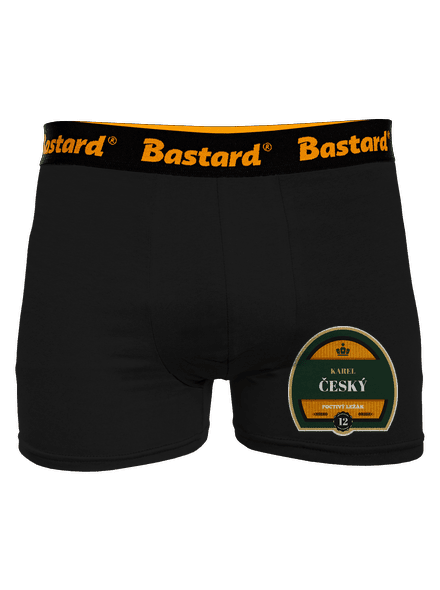 Pivná etiketa boxerky Black