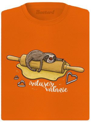 Milujem váľanie dámske športové tričko Neon Orange