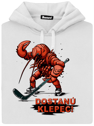 Dostanú klepec dámska mikina klokanka White